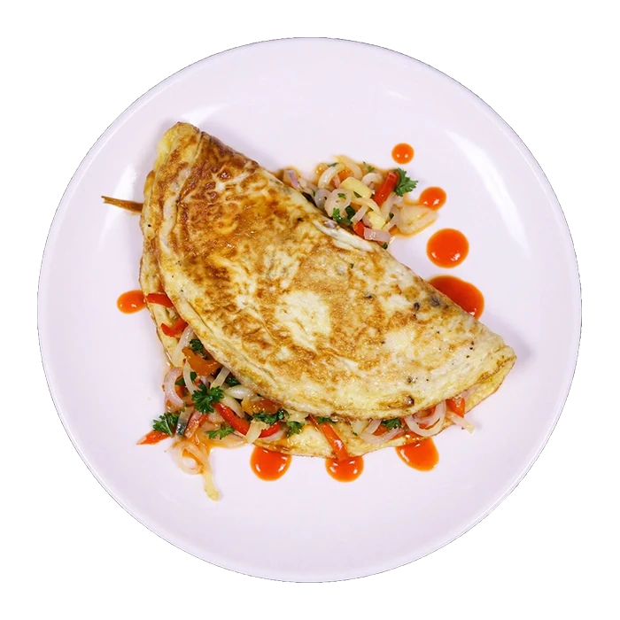 Омлет с овощами в кафе Аппетик